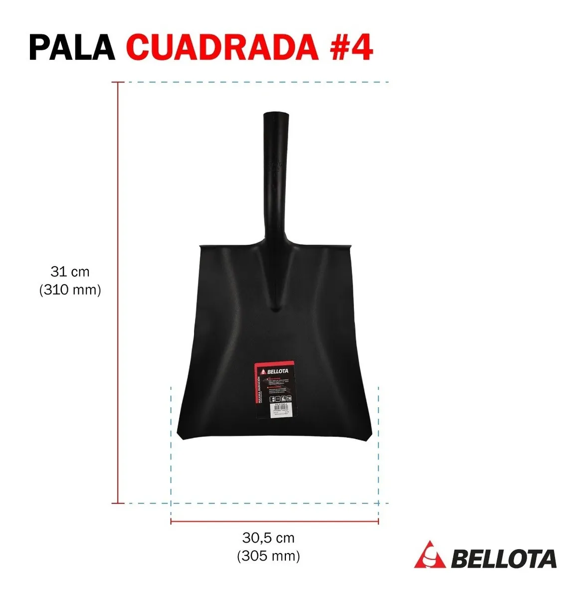 PALA CUADRADA # 4 5583 (155835) BELLOTA - Vista 5