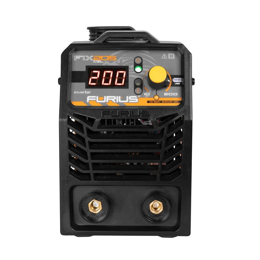 SOLDADOR INVERSOR FIX205 CEL 110-220V 200A (FW205CEL) FURIUS - Vista 2