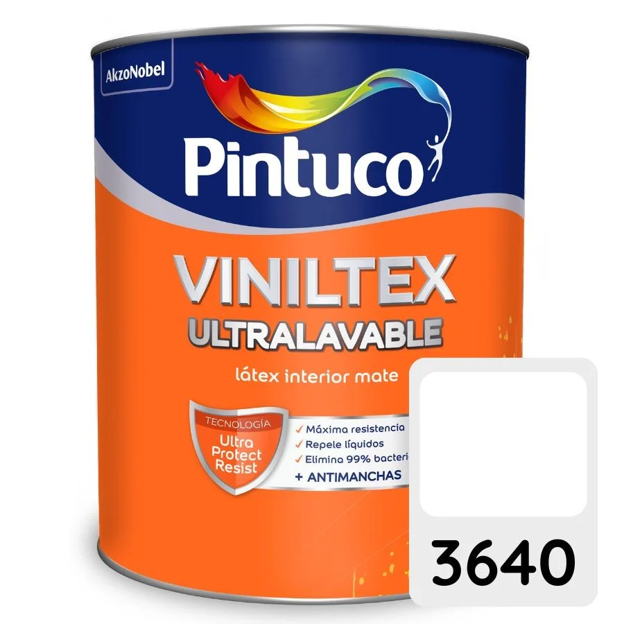 PINTURA ULTRALAVABLE BLANCO 3640 1-4GL (20025185) VINILTEX