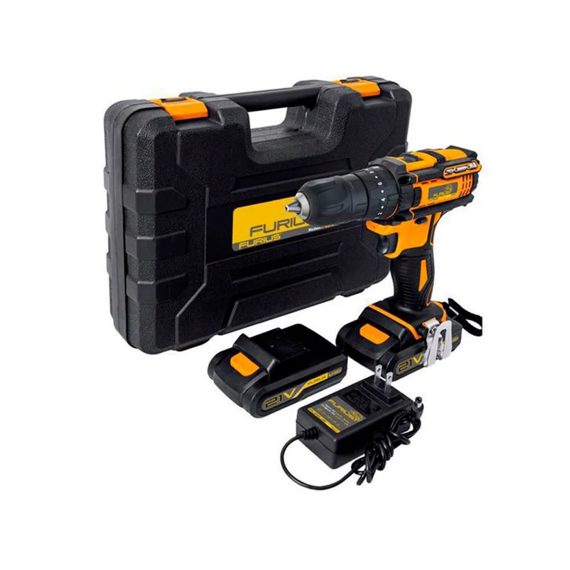 TALADRO PERCUTOR ATORNILLADOR INALÁMBRICO 21V 1-2" (FCD2140K) FURIUS