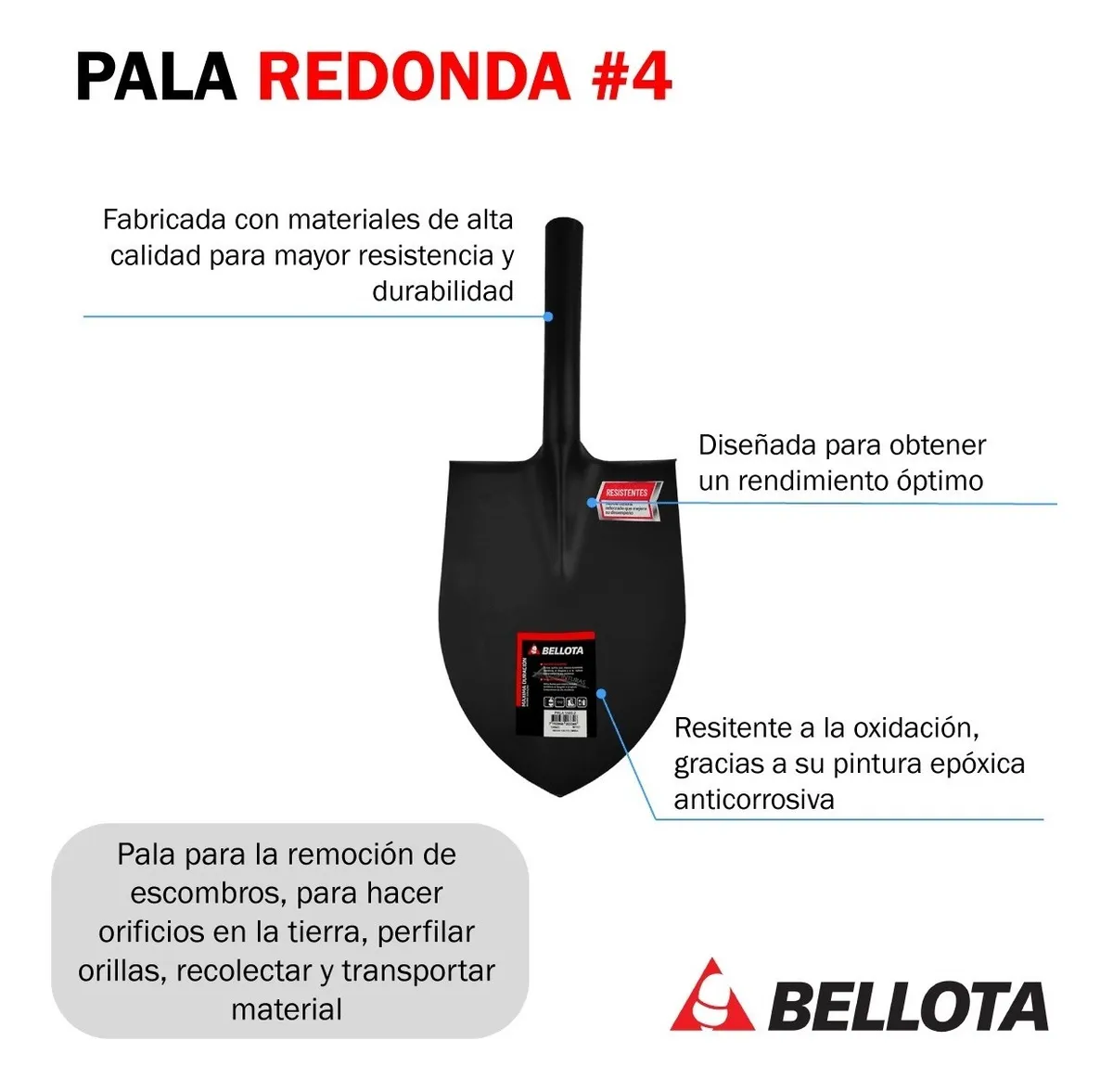 PALA REDONDA #3 5504-3 (321227SC) BELLOTA - Vista 5