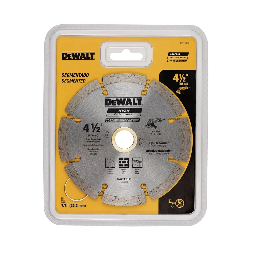 DISCO SEGMENTADO 4-1-2" DIAMANTADO (DW47452HP) DEWALT - Vista 2