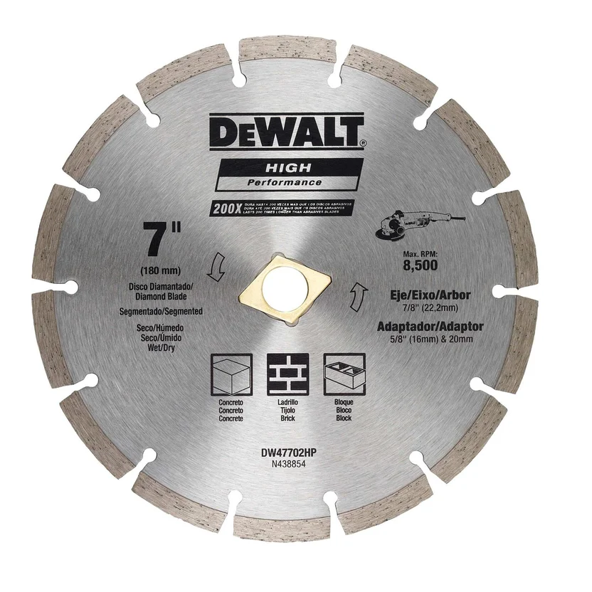 DISCO SEGMENTADO 7" DIAMANTADO (DW47702HP) DEWALT