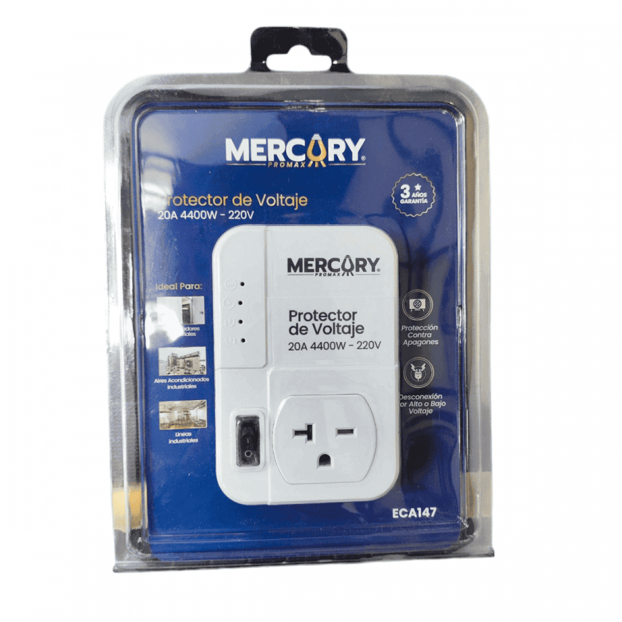 PROTECTOR DE VOLTAJE 20A 220V 4400W (ECA147) MERCURY