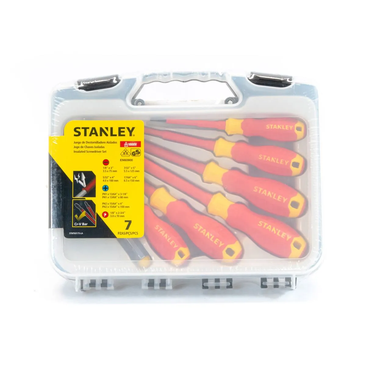 JUEGO DE DESTORNILLADORES AISLADOS MAXSTEEL x 7 PIEZAS (STMT60175-LA) STANLEY - Vista 4