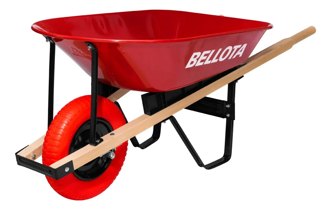 CARRETILLA 5672-5 ANTIPINCHAZO TOLVA METALICA ROJA (110938) BELLOTA