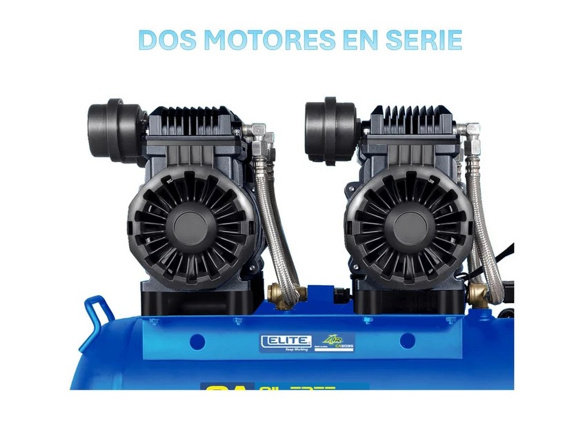 COMPRESOR DE AIRE LIBRE DE ACEITE 3,5HP 50 LITROS (CA5035) ELITE - Vista 3