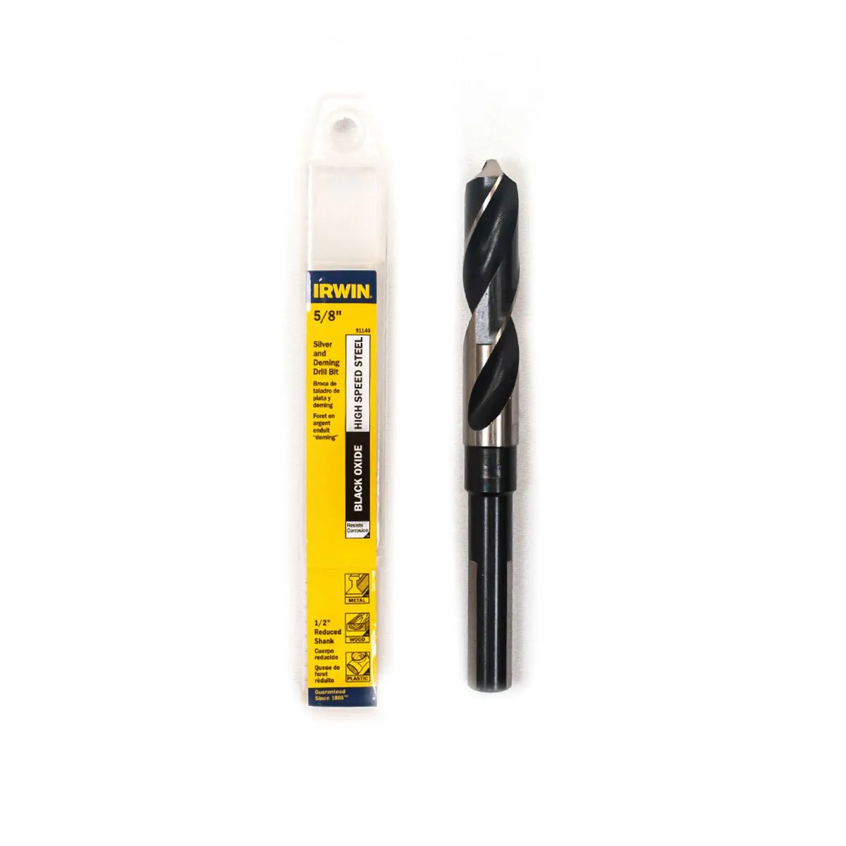 BROCA HSS METAL 5-8"x6" VASTAGO REDUCIDO 1-2" (91140) IRWIN - Vista 2