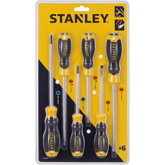 JUEGO DE DESTORNILLADORES BASIC x 6 PIEZAS (STMT66672-840) STANLEY