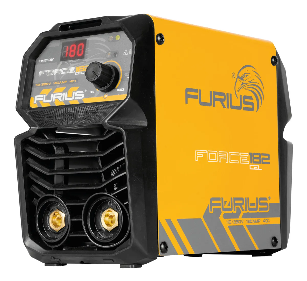 SOLDADOR INVERSOR FORCE182 CEL MINI 110-220V 180A (FW182CEL) FURIUS