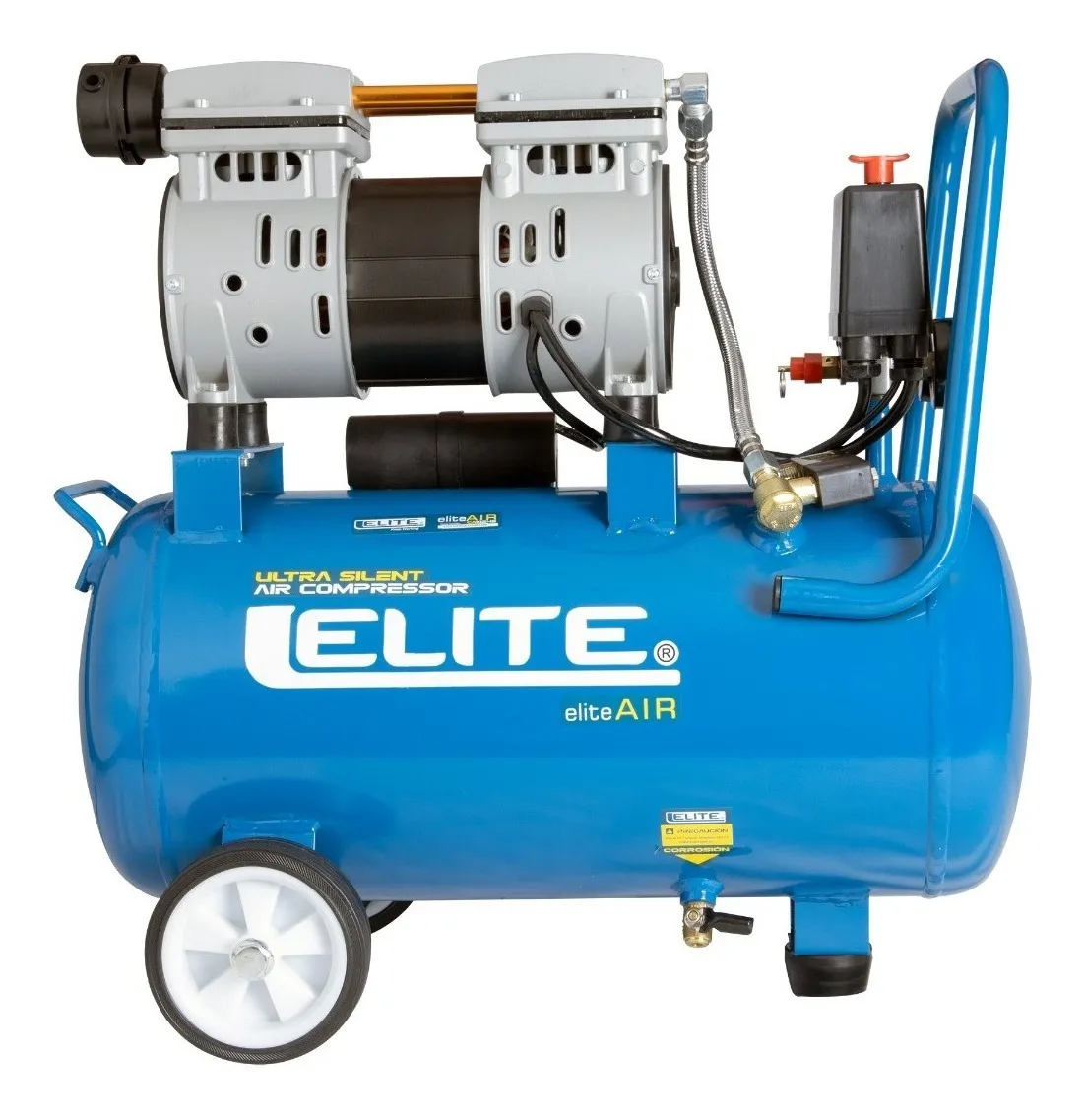 COMPRESOR LIBRE DE ACEITE SILENCIOSO 1HP 24 LITROS (CA1024S) ELITE