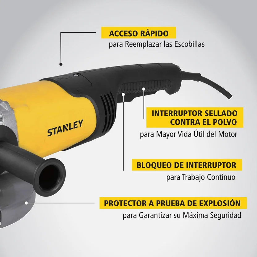 PULIDORA 9" 220W (SL229-B3) STANLEY - Vista 2