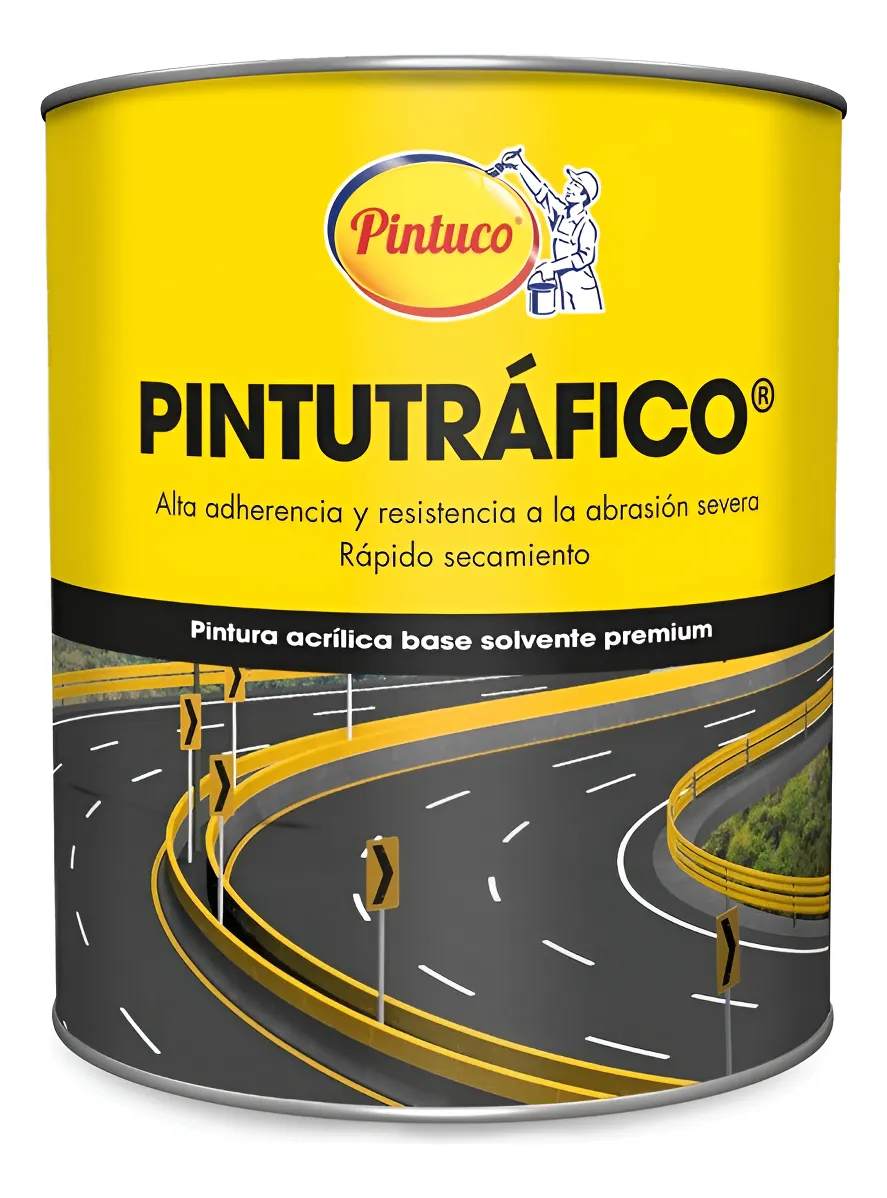 PINTUTRAFICO ACRILICO BASE SOLVENTE BLANCO 13754 (1GL) (10115022) PINTUCO