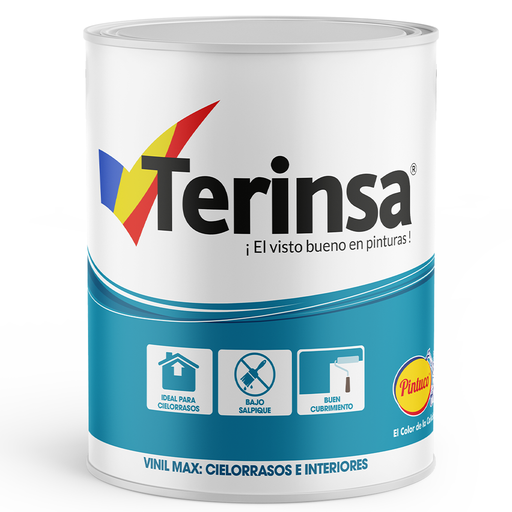 PINTURA VINIL MAX BLANCO TIPO 3 35232 (2,5GL) BALDE (10015239) TERINSA
