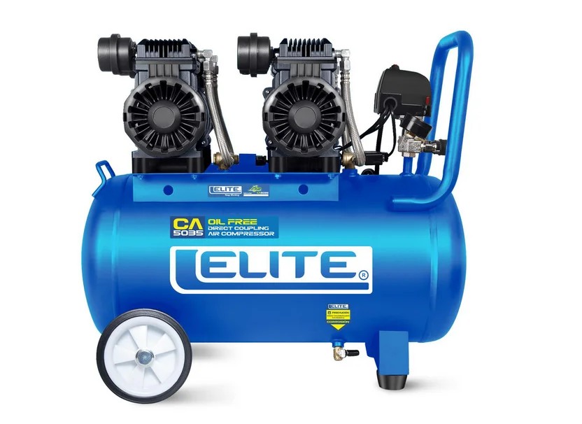 COMPRESOR DE AIRE LIBRE DE ACEITE 3,5HP 50 LITROS (CA5035) ELITE